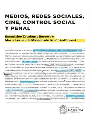 cover image of Medios, redes sociales, cine, control social y penal